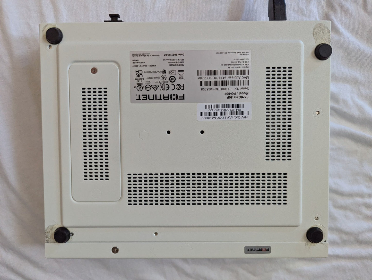 Fortinet FortiGate 80F Network Security Firewall (FG-80F) + Power Adapter
